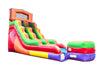 Image of 15' Tall Rainbow Modular Wet / Dry Inflatable Slide with Blower