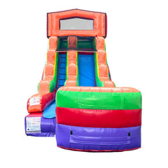 15' Tall Rainbow Modular Wet / Dry Inflatable Slide with Blower