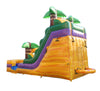Image of 15' Tropical Yellow Marble Inflatable Water Slide with Blower