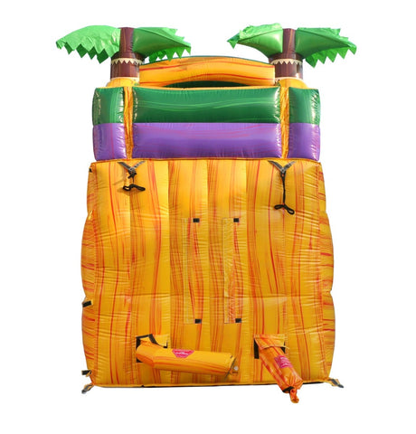 15' Tropical Yellow Marble Inflatable Water Slide with Blower