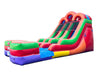 Image of 15' Tall Double Lane Rainbow Wet/Dry Inflatable Slide with Blower