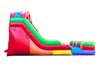 Image of 15' Tall Double Lane Rainbow Wet/Dry Inflatable Slide with Blower