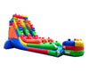 Image of 18' Building Block Inflatable Water Slide with Blower