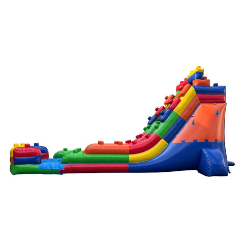 18' Building Block Inflatable Water Slide with Blower