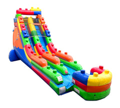 18' Building Block Inflatable Water Slide with Blower
