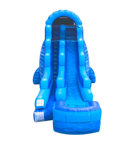 Save on 18' Blue Marble Commercial Inflatable Water Slide with Blower