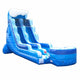 18' Blue Marble Wave Inflatable Water Slide with Blower