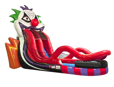 18' Nightmare Clown Inflatable Water Slide with Blower by POGO Bounce House