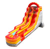 Image of Save on 18' Fire Red Marble Inflatable Water Slide with Blower