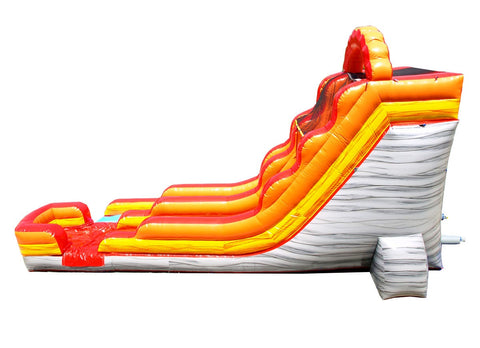 Save on 18' Fire Red Marble Inflatable Water Slide with Blower