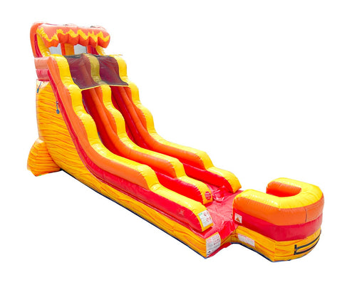 18' Lava Wave Marble Inflatable Water Slide with Blower