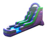 Image of Save on 18' Purple Marble Inflatable Water Slide with Blower