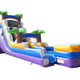 18' Tropical Purple Marble Inflatable Water Slide with Blower