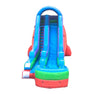 Image of 18' Retro Rainbow Inflatable Water Slide with Blower