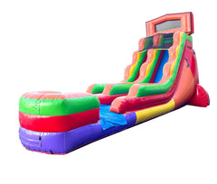 18' Modular Rainbow Inflatable Water Slide with Blower