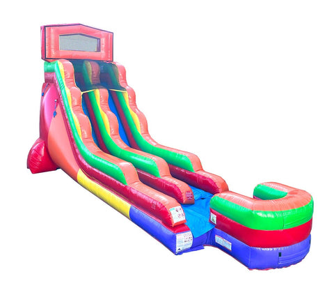 18' Modular Rainbow Inflatable Water Slide with Blower