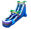 Image of OPEN BOX 18' Tropical Marble Inflatable Water Slide with Blower