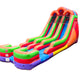 18' Tall Double Lane Rainbow Wet/Dry Inflatable Slide with Blower