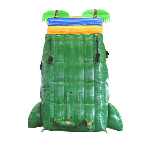 22' Tall Green Tropical Marble Wet/Dry Inflatable Slide with Blower
