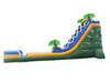 Image of 22' Tall Green Tropical Marble Wet/Dry Inflatable Slide with Blower