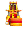 Image of 22' Tropical Lava Wave Marble Inflatable Water Slide with Blower