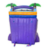 Image of 24' Tropical Purple Marble Double Bay Inflatable Water Slide with Blower
