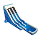22' Blue Marble Wave Dual Lane Inflatable Water Slide with Blower and Splash Pool