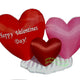 9' Air Blown Inflatable Valentines Day Heart Trio on Cloud