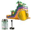 Image of Moose Supply Inflatable Bounce House Vinyl Repair Kit, Yellow Marble with 4 oz. HH66 Glue