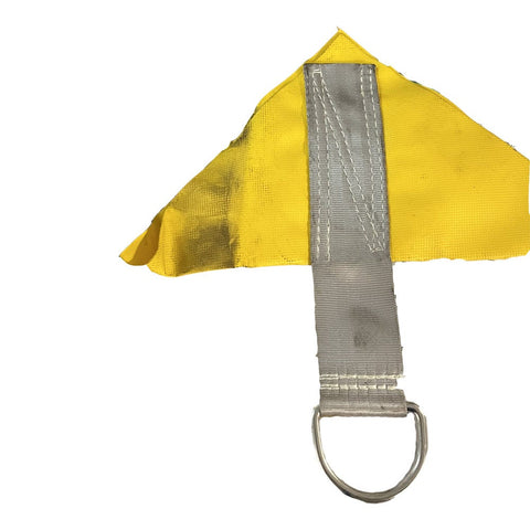 Replacment D-Ring Anchor for Inflatables, Yellow Triangle