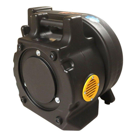 Zoom LTE 1 HP Blower Infographic – 1200 CFM, 9.5 Static Pressure, 20 lb Lightweight Design