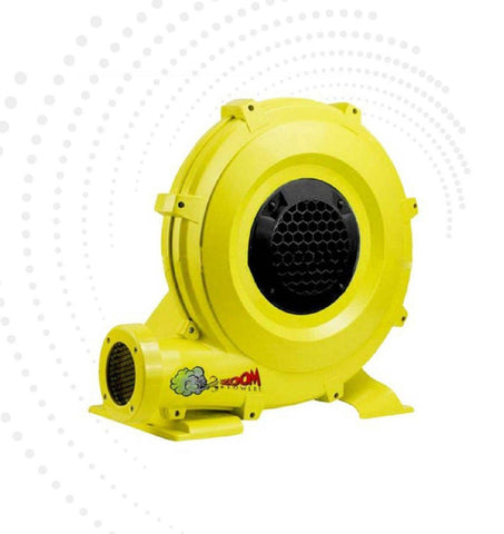 Zoom W2L 1/2 HP Inflatable Bounce House Blower – 450W Residential Air Pump Front Angle