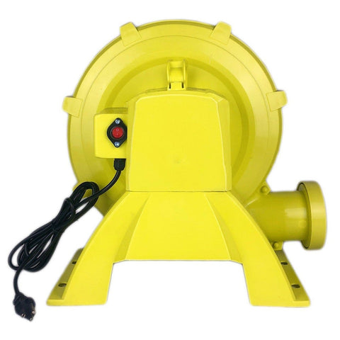 Zoom W4L 1 HP Backyard Inflatable Bounce House Blower – Side View with Power Cord and Switch