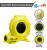 Image of Zoom W4L 1 HP Backyard Inflatable Bounce House Blower – Built-In Handle ETL Safety Listing Infographic