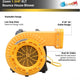 Zoom XLT 1.5 HP Commercial Inflatable Bounce House Blowers - Bulk Pallet of 24