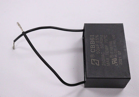 Zoom XLT 1 HP Blower Capacitor – Alternate Side Angle with Leads